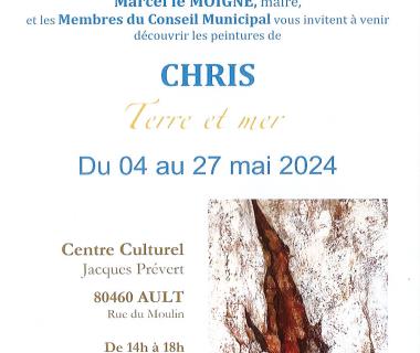 Exposition peintures Chris : "Terre et mer" Du 4 au 27 mai 2024