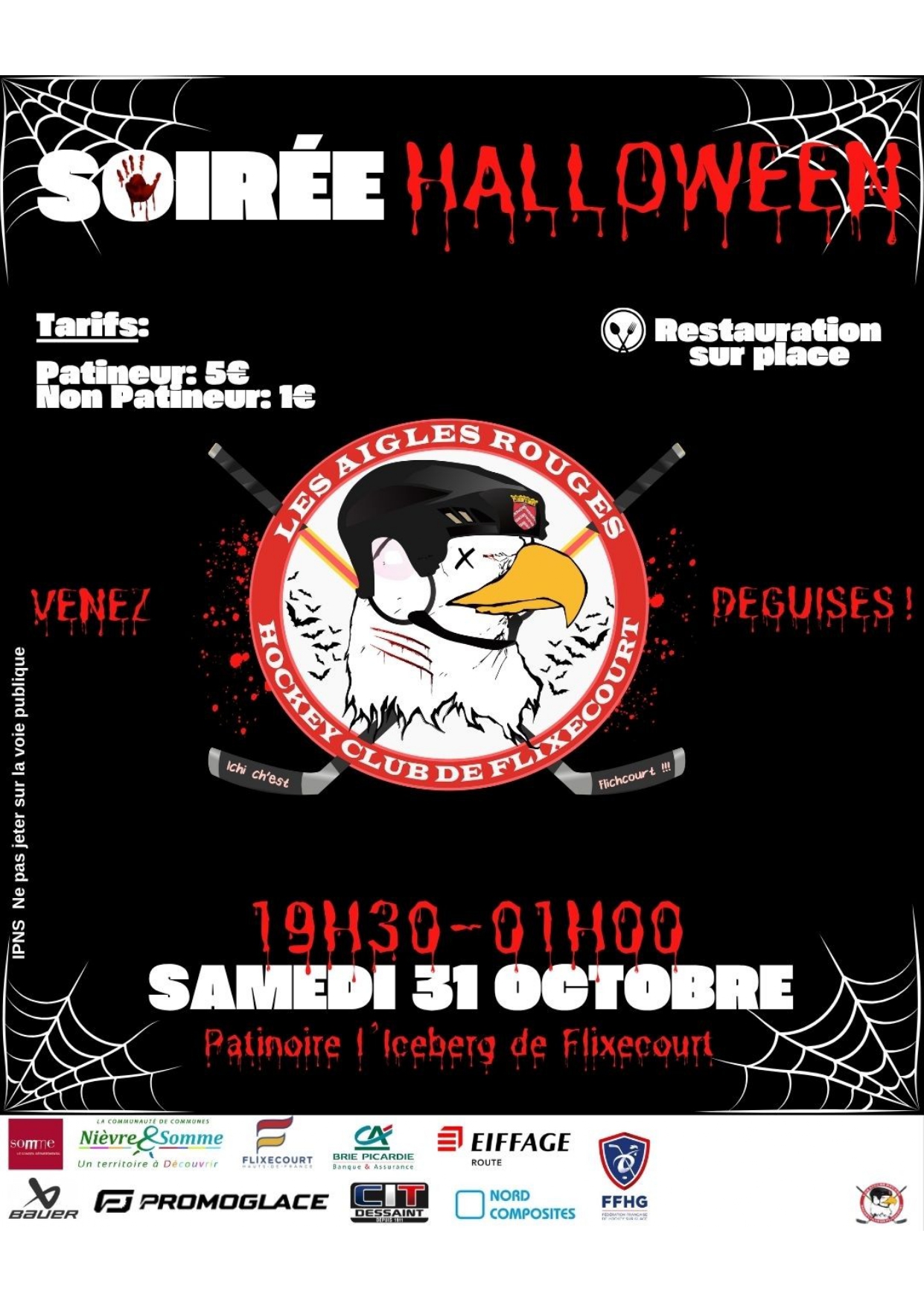 halloween hockey - hockey flixecourt