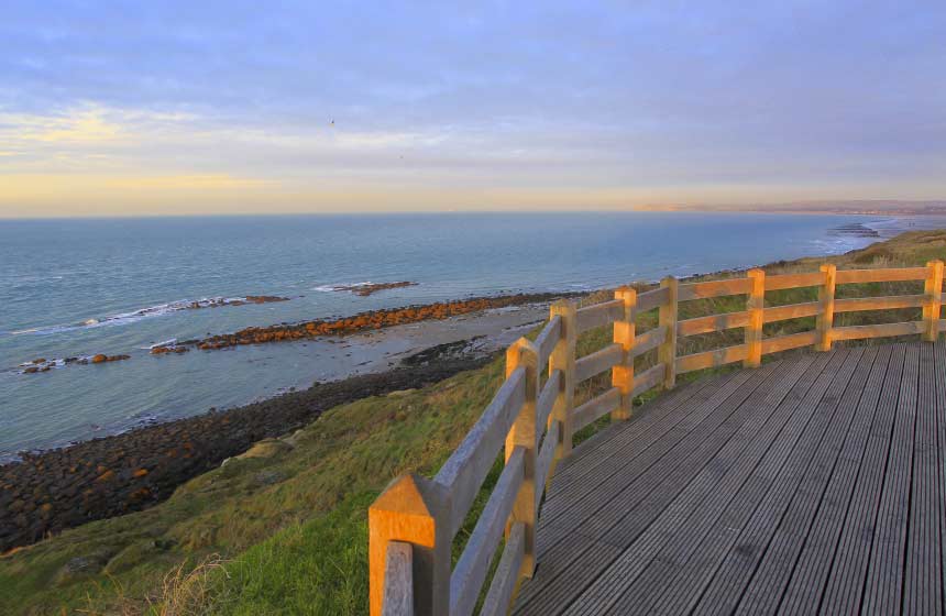 Sunset at ‘Site des Deux Caps’ (Cap Blanc Nez cliffs and Cap Gris Nez cliffs)