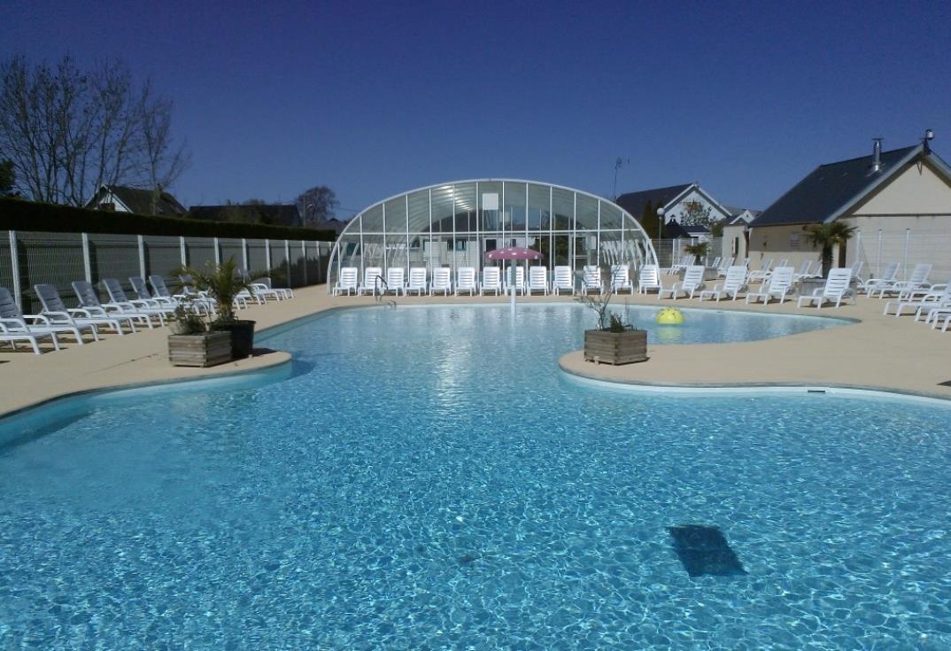 Camping le Royon_piscine vue lagon_Fort mahon_Somme_Picardie