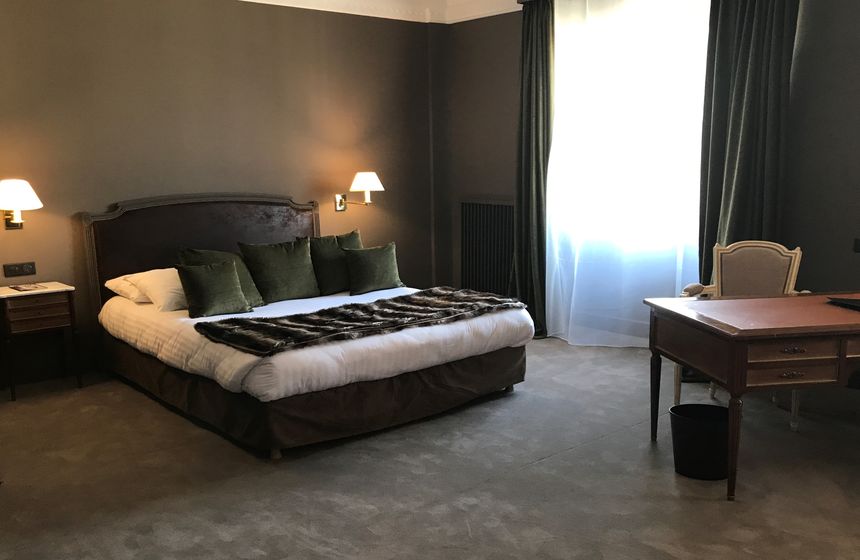 A junior suite at the Carlton Hotel in Lille - perfect accommodation for a family weekend break in Northern France