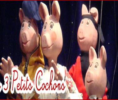 Théâtre de marionnettes : Les Trois Petits Cochons Du 22 mai au 19 juin 2024