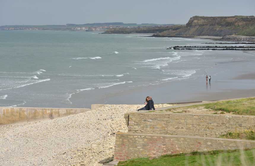 The beach at Ambleteuse on the Opal Coast