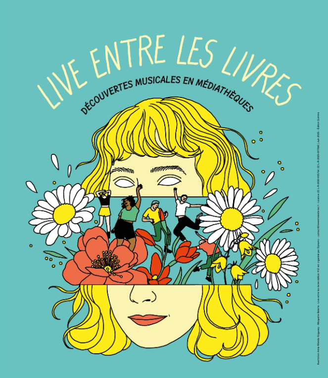 affiche live entre les livres - @CCNS