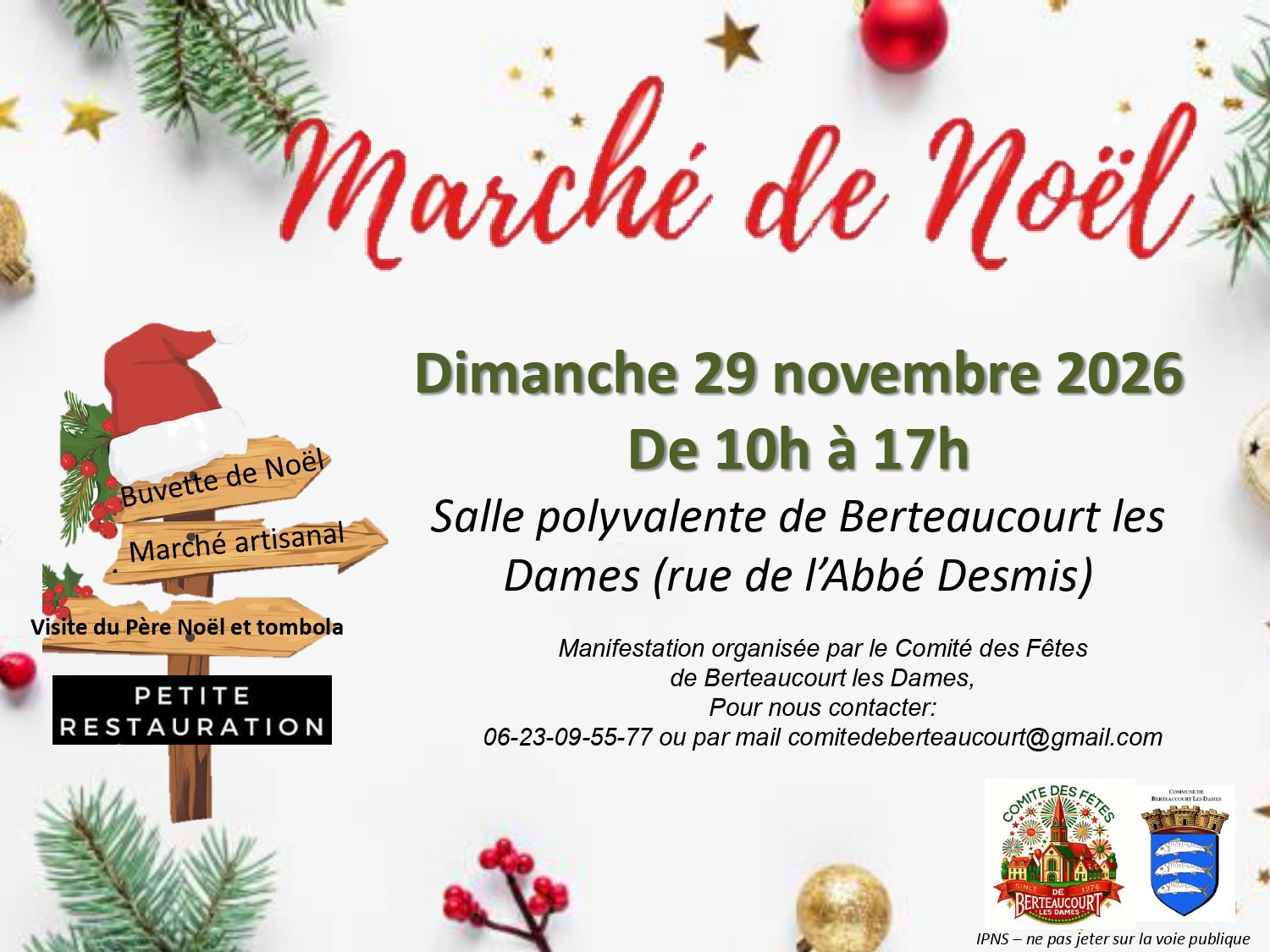 marché noel berteaucourt - Comité berteaucourt